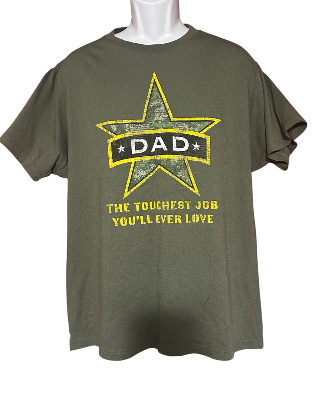 Camo Green Dad Star Graphic Tee